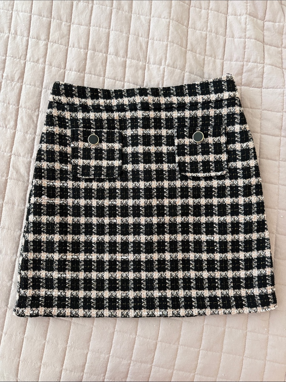 Maison d’Amelie tweed mini skirt